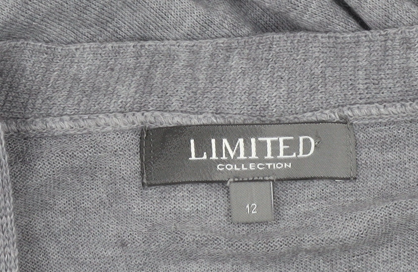 Womens UK Size 12 Marks and Spencer Grey Cardigan Jumper