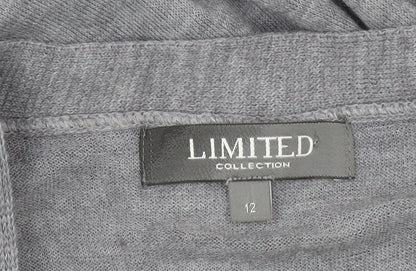 Womens UK Size 12 Marks and Spencer Grey Cardigan Jumper