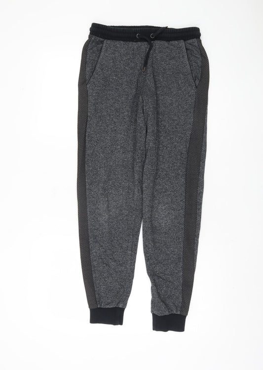 Topshop Women's Black Grey Jogger Trousers Size 8