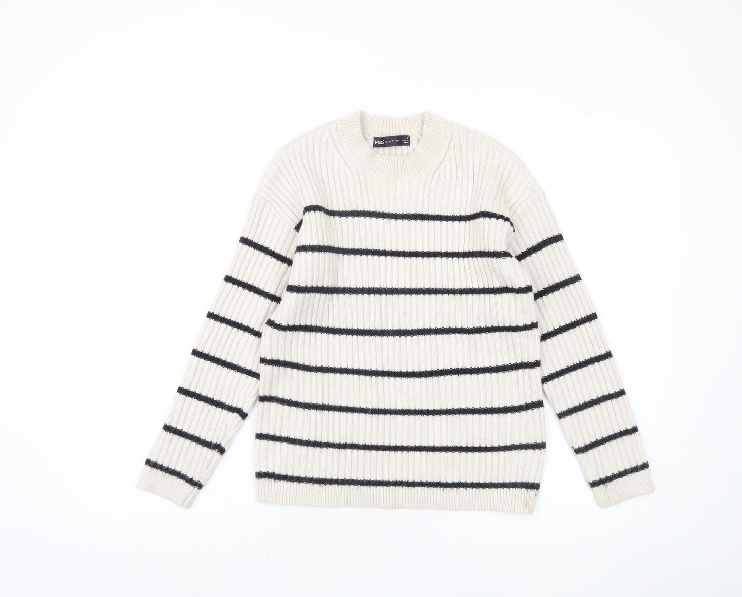 Womens UK Size S Marks and Spencer Ivory Pullover Jumper
