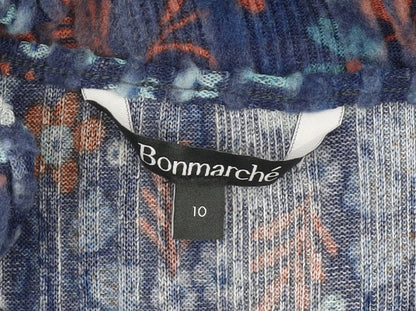 Bonmarché Women's Blue Floral Dress Size 10