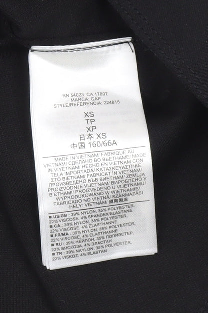 Gap Women's Black Midi Skirt XS Nylon Blend