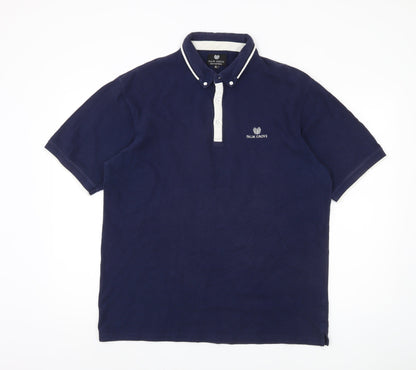 Palm Grove Men's Blue Polo, XL, Golf Casual Wear