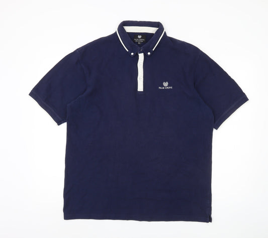 Palm Grove Men's Blue Polo, XL, Golf Casual Wear