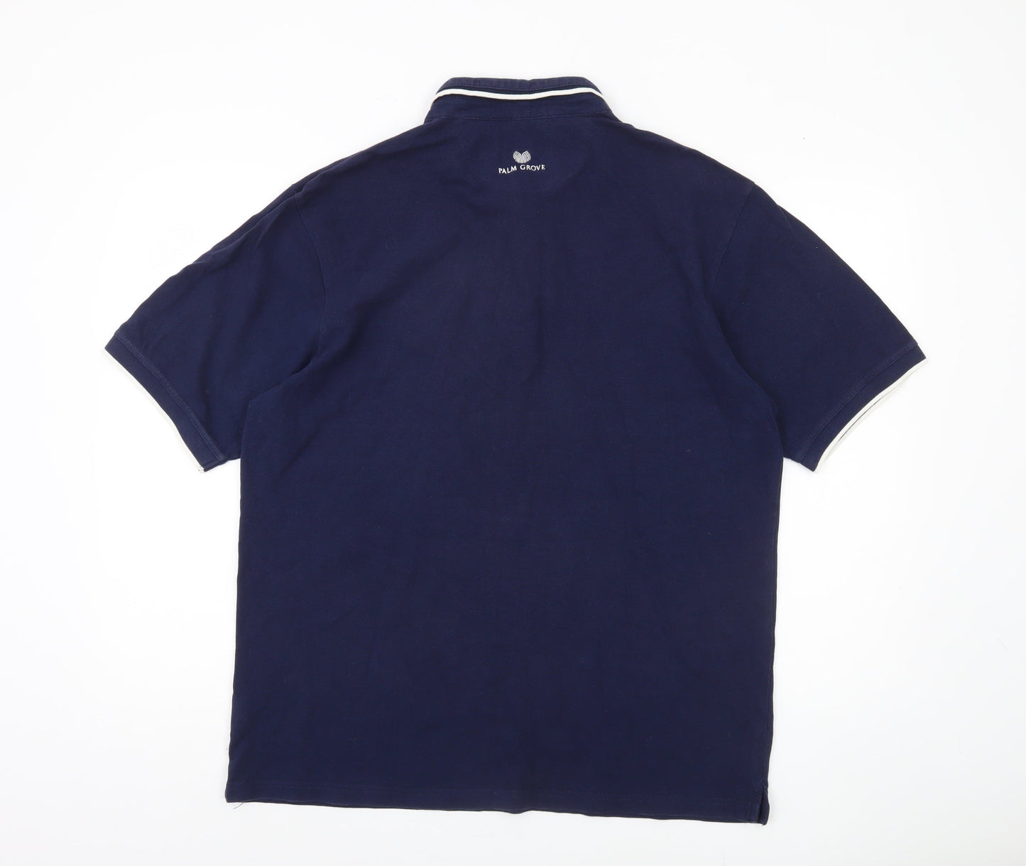 Palm Grove Men's Blue Polo, XL, Golf Casual Wear