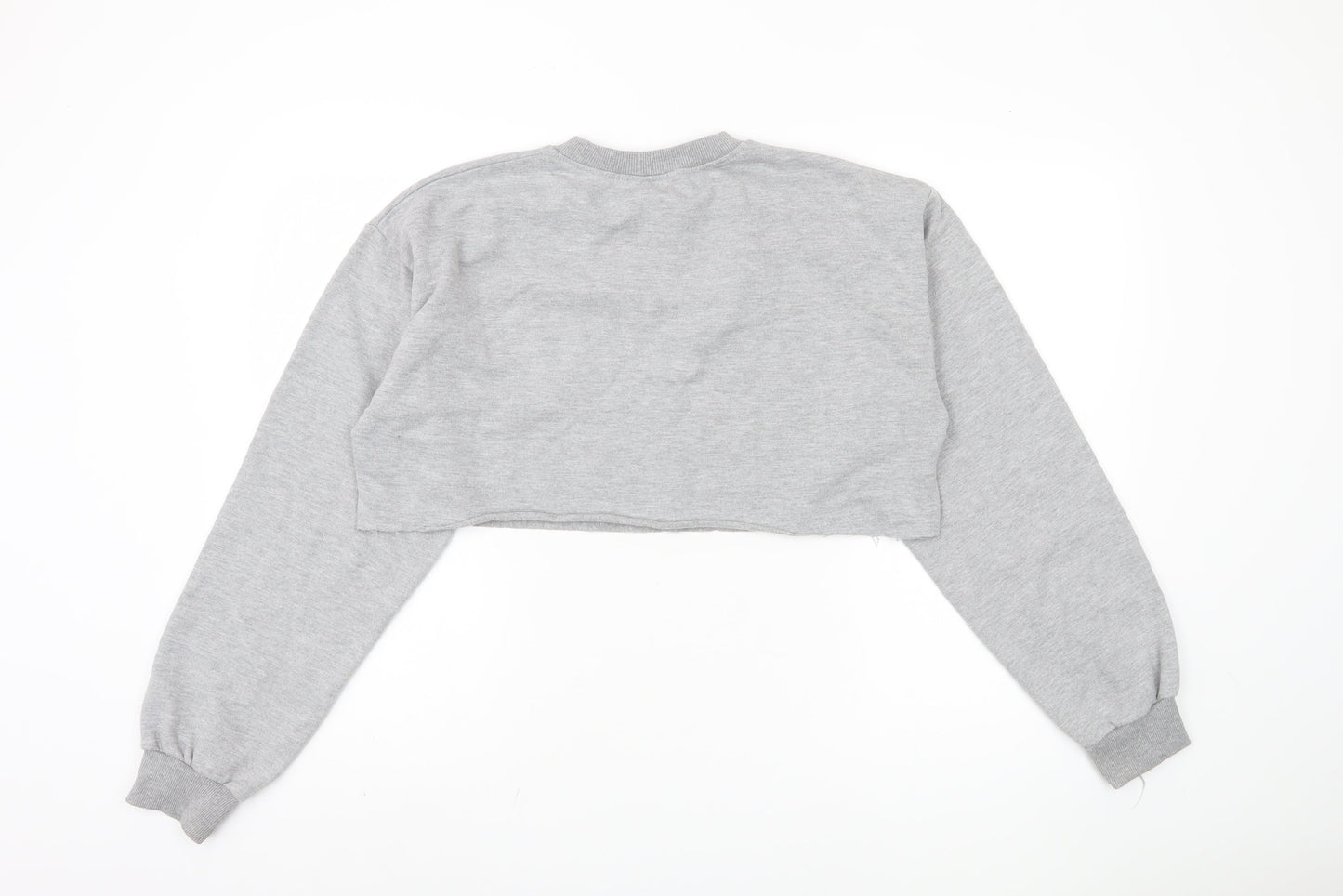 PrettyLittleThing Women's Grey Pullover Sweatshirt S