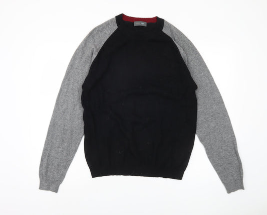 Marks and Spencer Men's Black Pullover Jumper, Medium