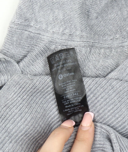 Womens UK Size 12 Marks and Spencer Grey Cardigan Jumper