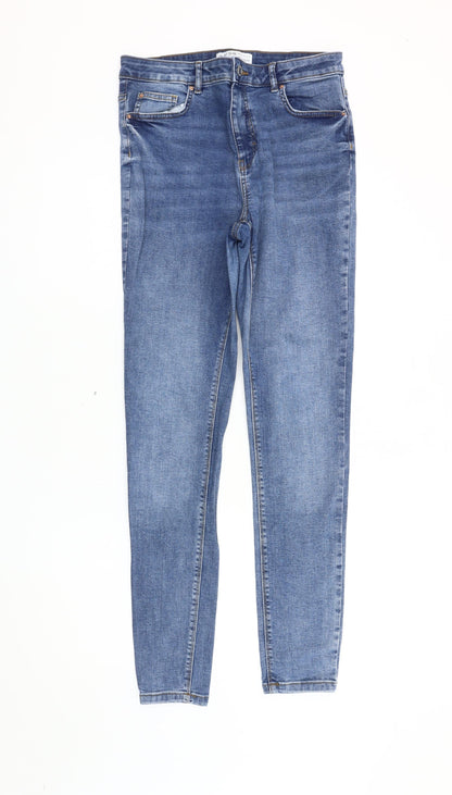 Primark Women's Blue Regular Fit Skinny Jeans Size 14