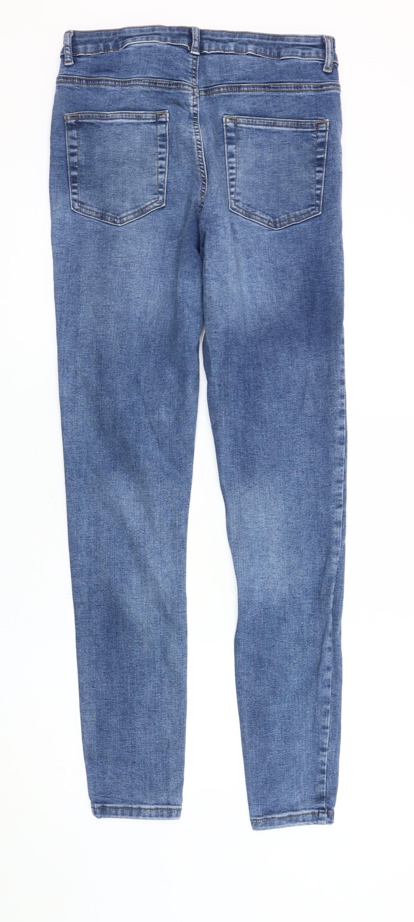 Primark Women's Blue Regular Fit Skinny Jeans Size 14