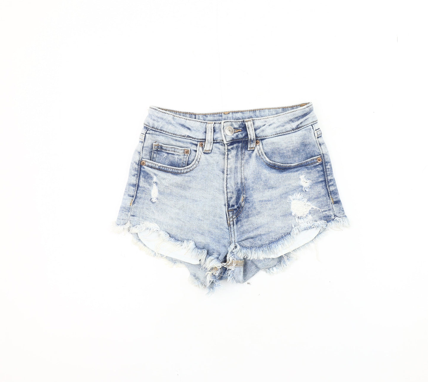H&M Women's Blue Cut-Off Denim Shorts Size 6
