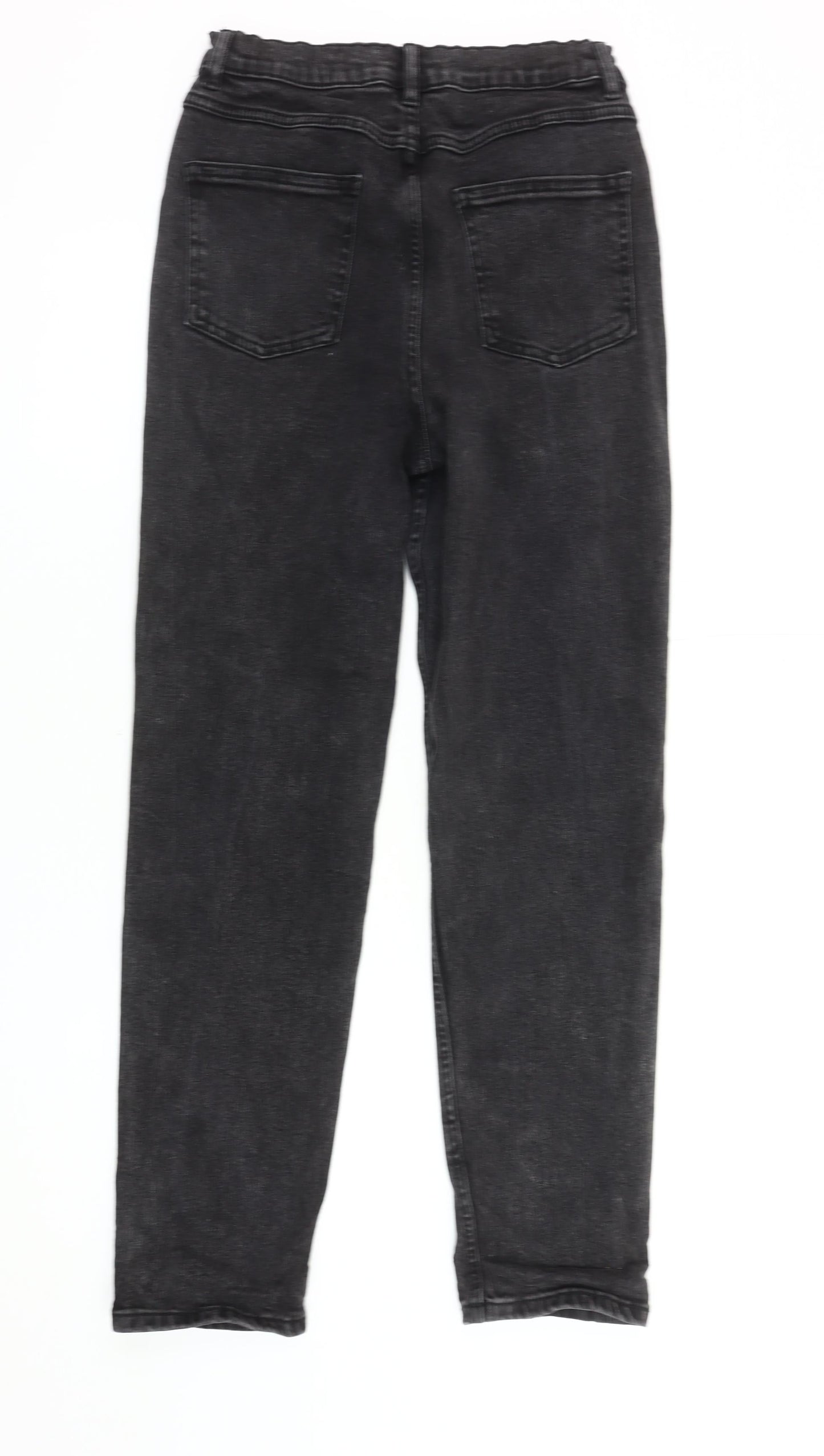 George Girls Black Straight Jeans 13-14 Years Ripped Casual