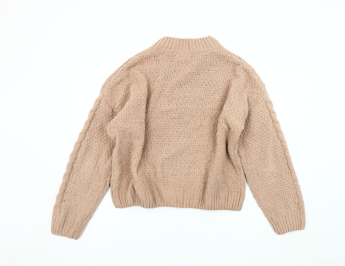 Primark Women's Beige Crew Neck Jumper Size L