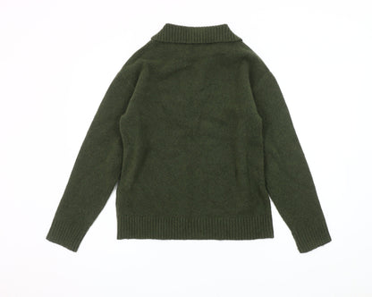 Primark Women's Green V-Neck Pullover Jumper 2XS