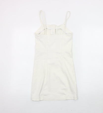 New Look Denim White Girls Pencil Dress 11 Years