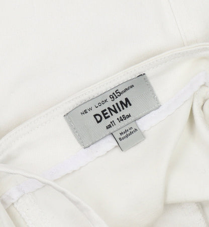 New Look Denim White Girls Pencil Dress 11 Years