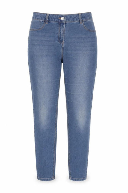 Womens UK Size 12 Papaya Regular Fit Slim Blue Jeans