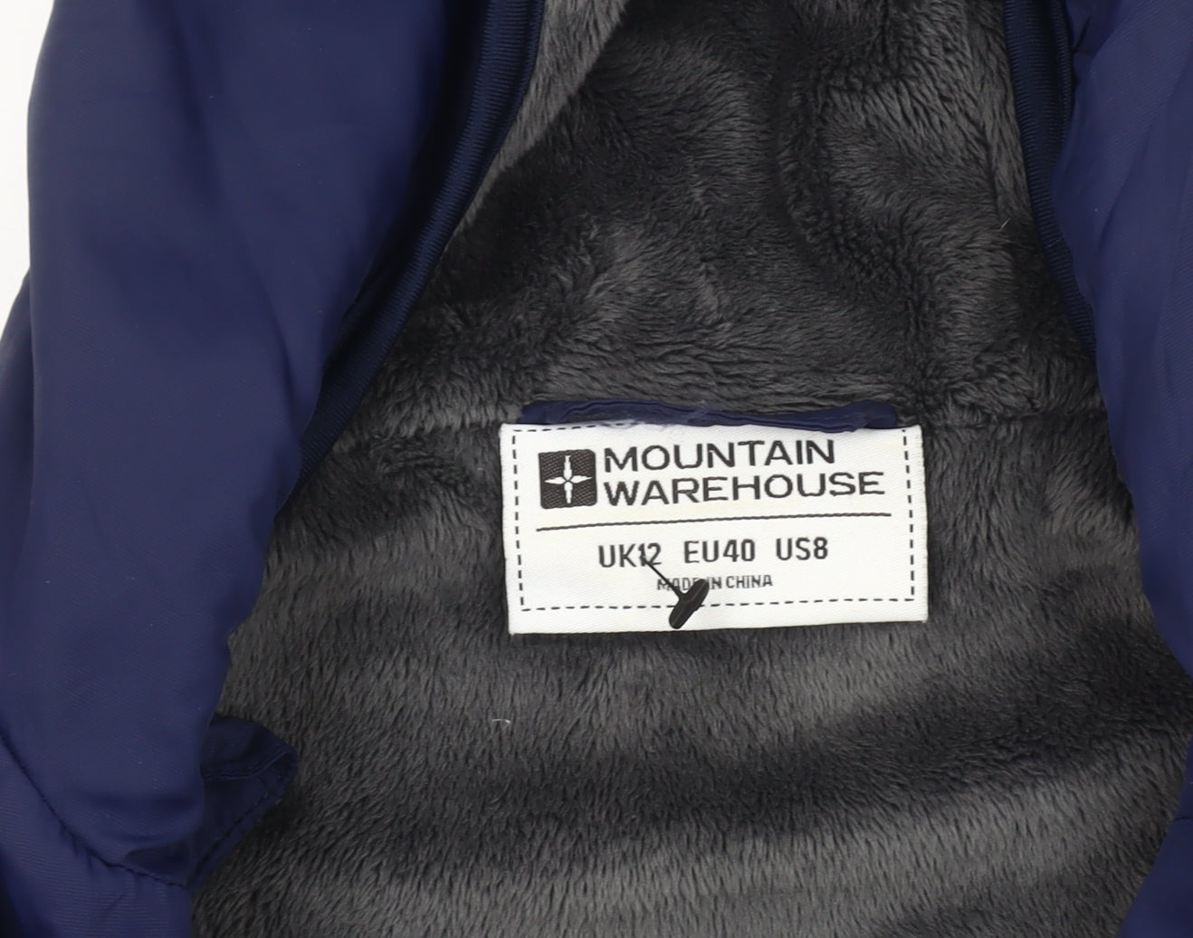 Womens UK Size 12 Mountain Warehouse Blue Puffer Jacket