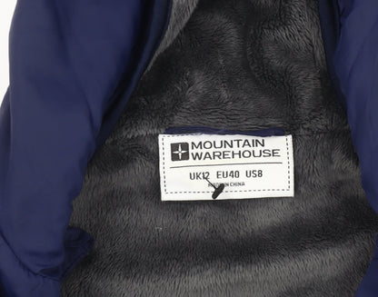 Womens UK Size 12 Mountain Warehouse Blue Puffer Jacket