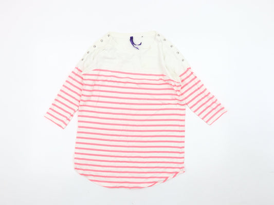Womens UK Size 8 Seraphine Pink Basic T-Shirt