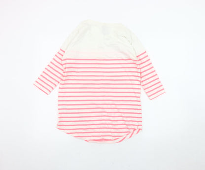 Womens UK Size 8 Seraphine Pink Basic T-Shirt