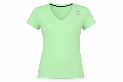 Womens UK Size S Reebok Green Gym & Training Running & Jogging T-Shirt