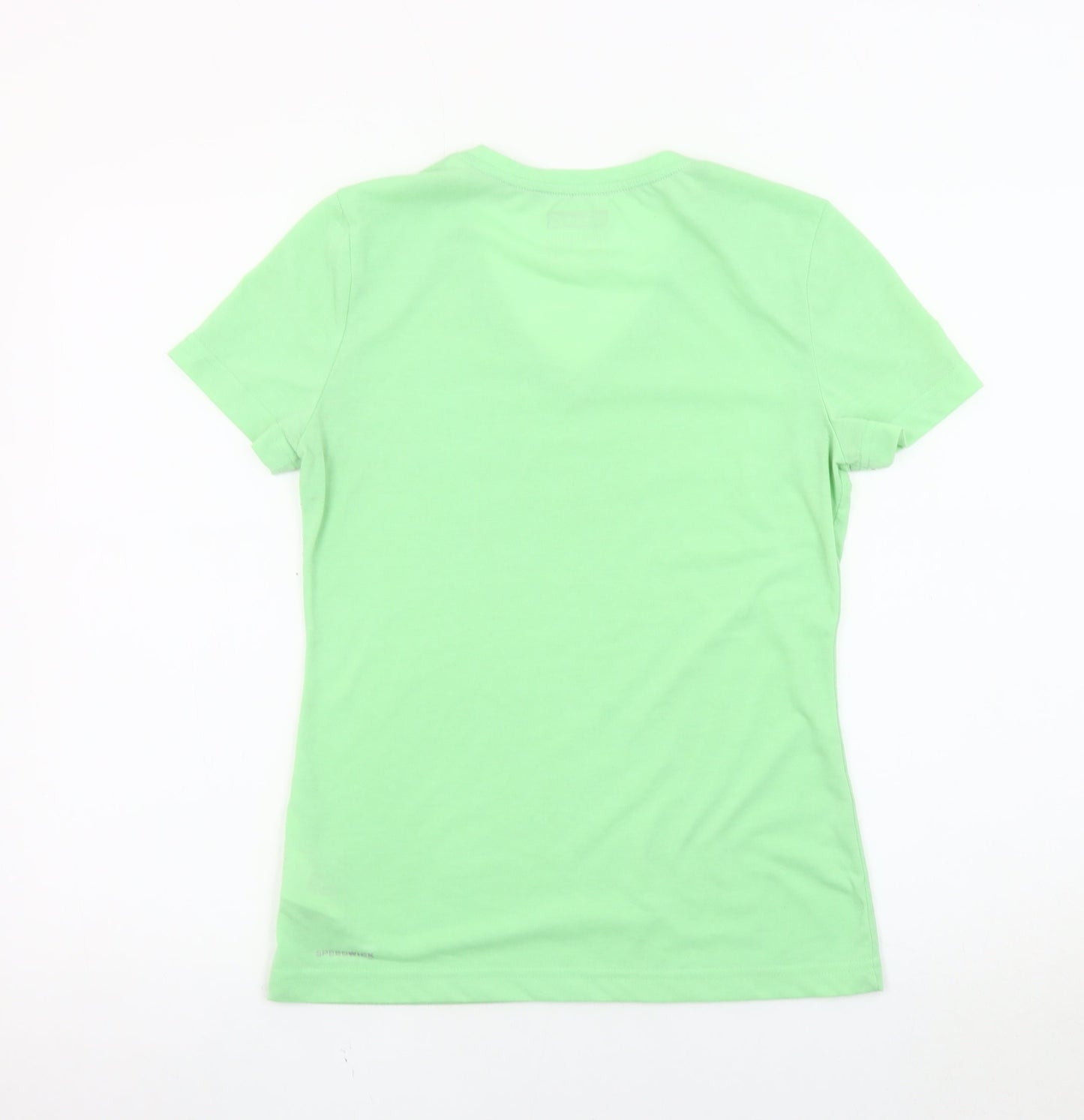 Reebok Women's Green V-Neck T-Shirt S - Gym Essentials