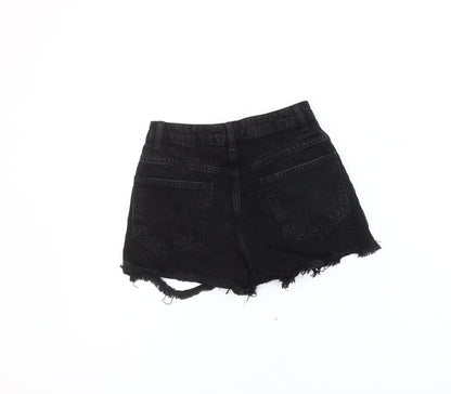 Denim Co. Women's Black Cut-Off Shorts, Size 4
