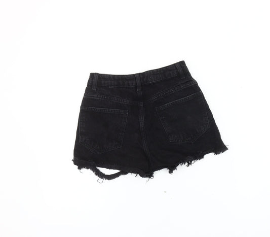 Denim Co. Women's Black Cut-Off Shorts, Size 4