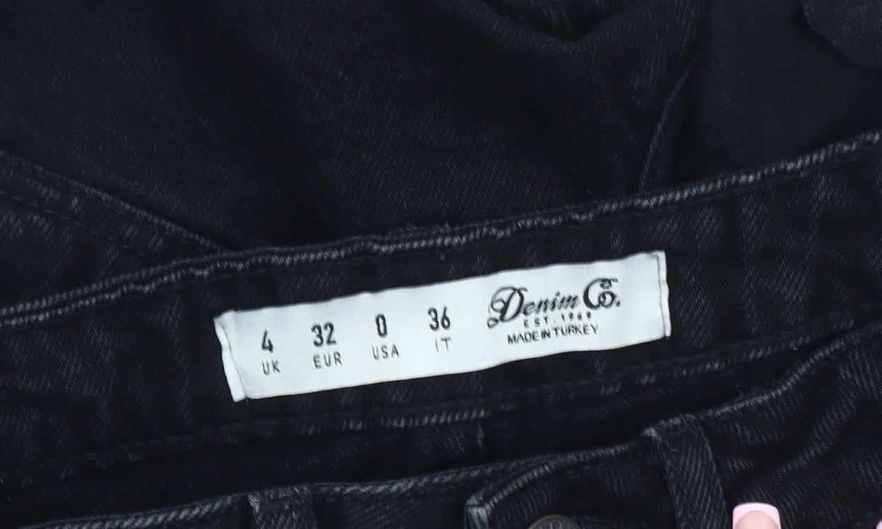 Denim Co. Women's Black Cut-Off Shorts, Size 4