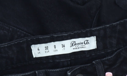 Denim Co. Women's Black Cut-Off Shorts, Size 4