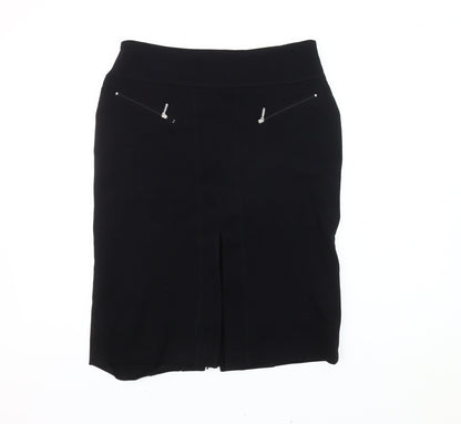 Marie Méro Women's Black Pencil Skirt, Size 14