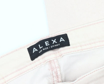 Womens UK Size 18 Peacocks Slim Fit Casual Pink Trousers