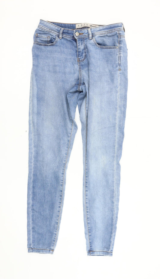 Denim Co. Women's Light Blue Skinny Jeans Size 10