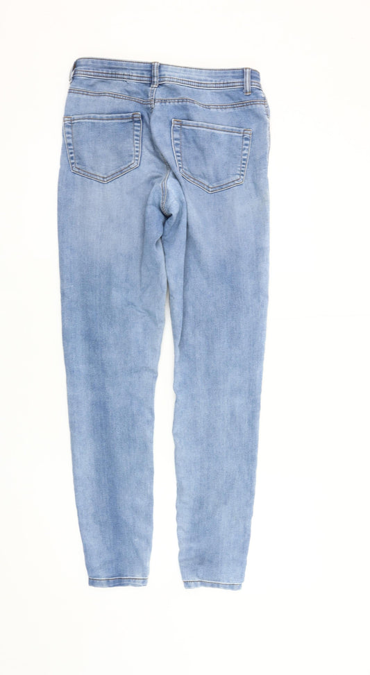 Denim Co. Women's Light Blue Skinny Jeans Size 10