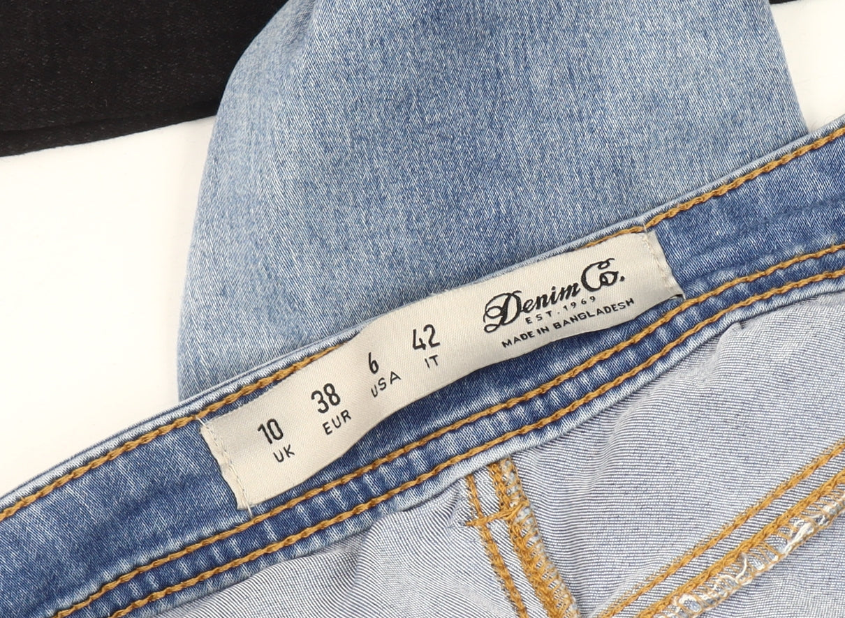 Denim Co. Women's Light Blue Skinny Jeans Size 10