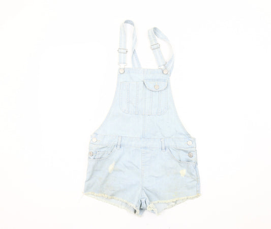 Denim Co. Women's Blue Dungaree Size 8 Casual