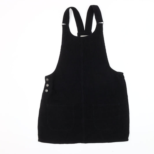 Denim Co. Women's Black Pinafore Dress Size 14