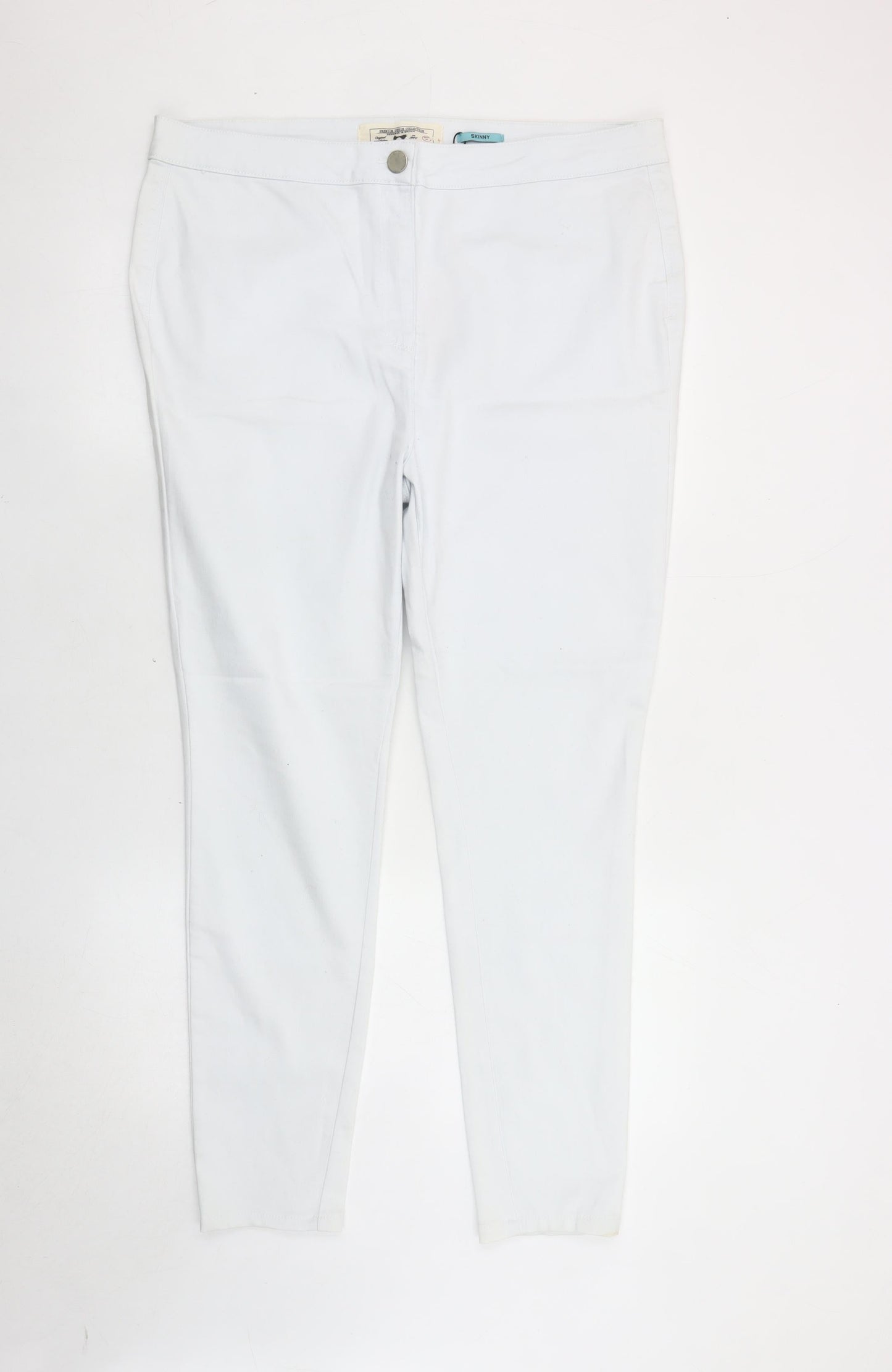 Premium Denim Collection Women's White Skinny Jeans, Size 20, Stretch Denim