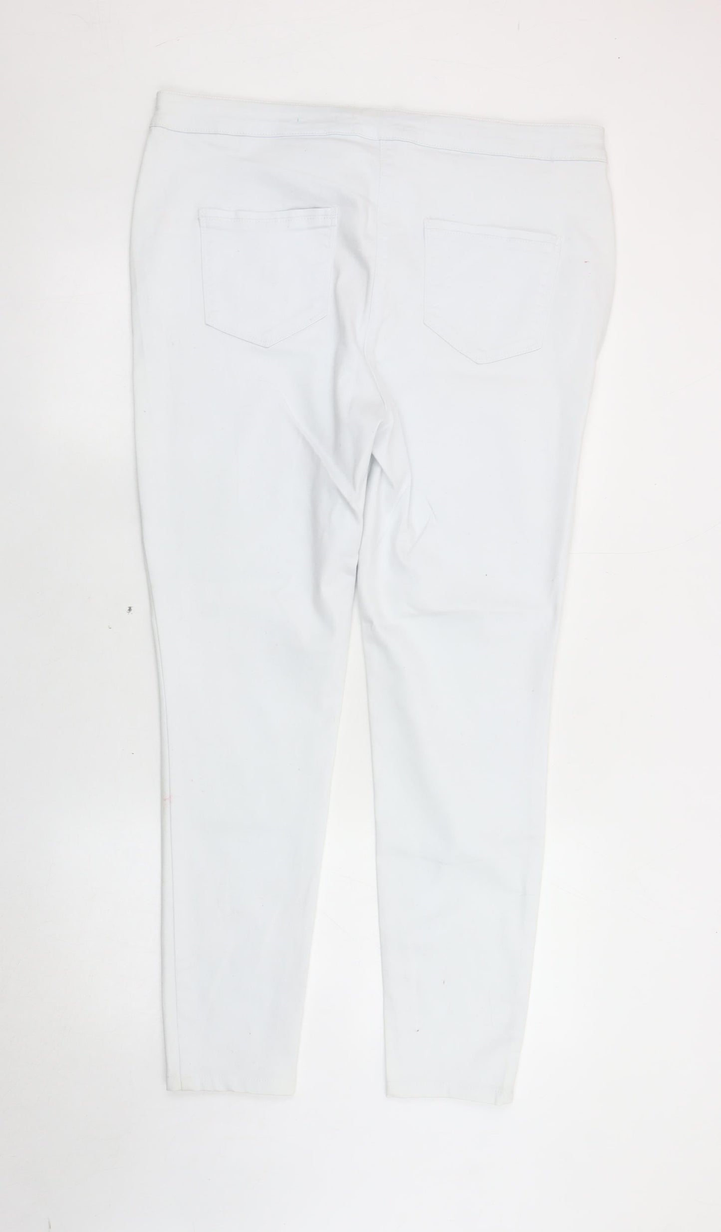 Premium Denim Collection Women's White Skinny Jeans, Size 20, Stretch Denim