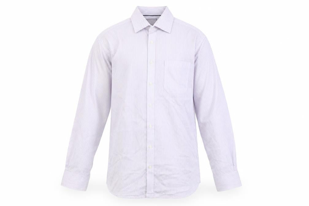 Marks and Spencer Men's Multicoloured Striped Shirt 16.5