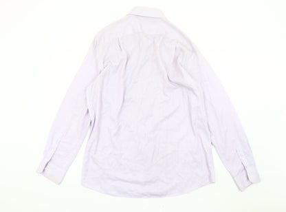 Marks and Spencer Men's Multicoloured Striped Shirt 16.5