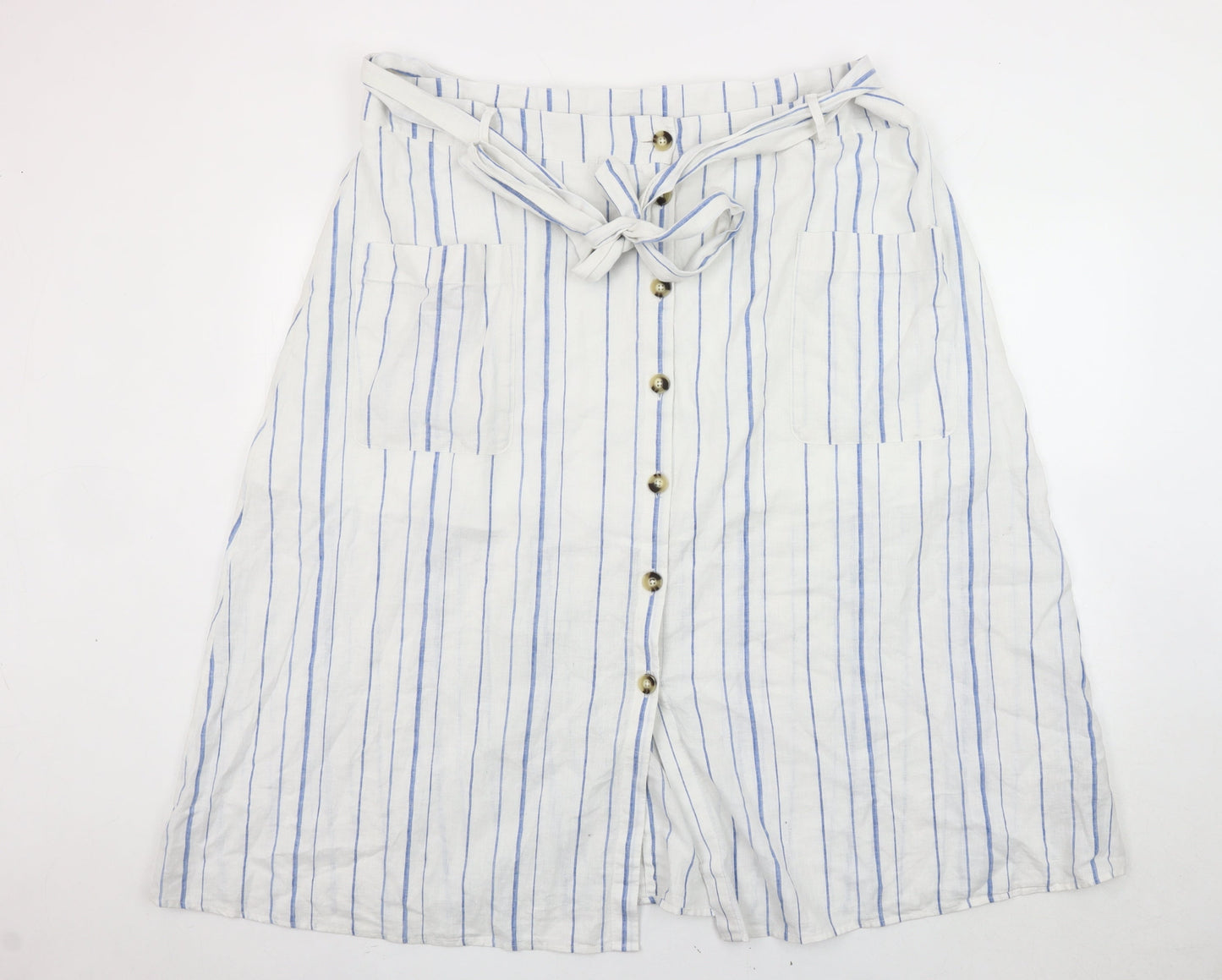 Marks and Spencer Women’s White A-Line Skirt Size 22