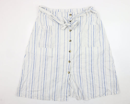 Marks and Spencer Women’s White A-Line Skirt Size 22