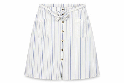 Front view of Marks & Spencer Women’s White A-Line Skirt, size UK 22