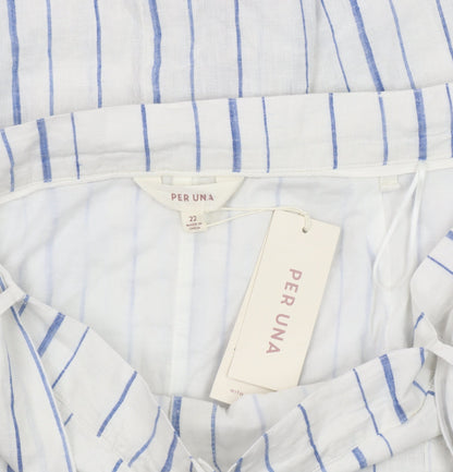 Marks and Spencer Women’s White A-Line Skirt Size 22