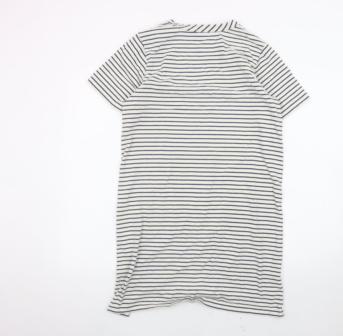 Buffalo David Bitton Women’s White Striped T-Shirt Dress