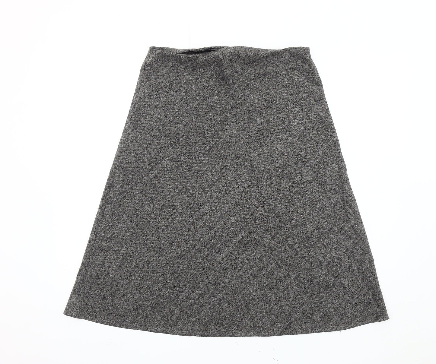 Marks and Spencer Women's Grey A-Line Skirt, Size 12