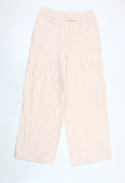 La Redoute Women's Beige Wide-Leg Trousers Size 10