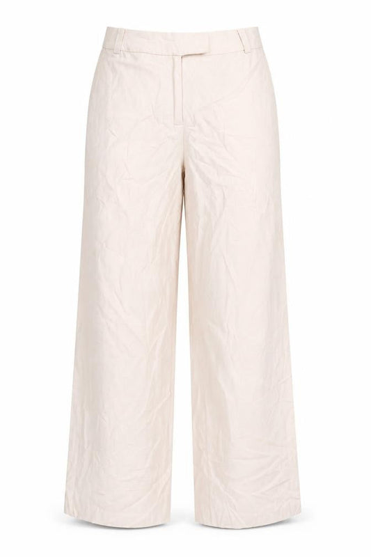 Womens UK Size 10 La Redoute Relaxed Fit Casual Beige Trousers